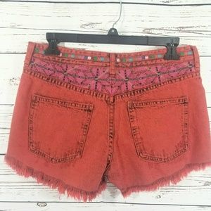 Free People Shorts - FREE PEOPLE RED SHORTS Free People Shorts - FREE PEOPLE RED SHORTS